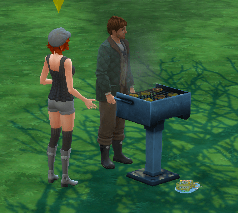 Linden asking a stranger if he is also hearing the whisperings on the wind