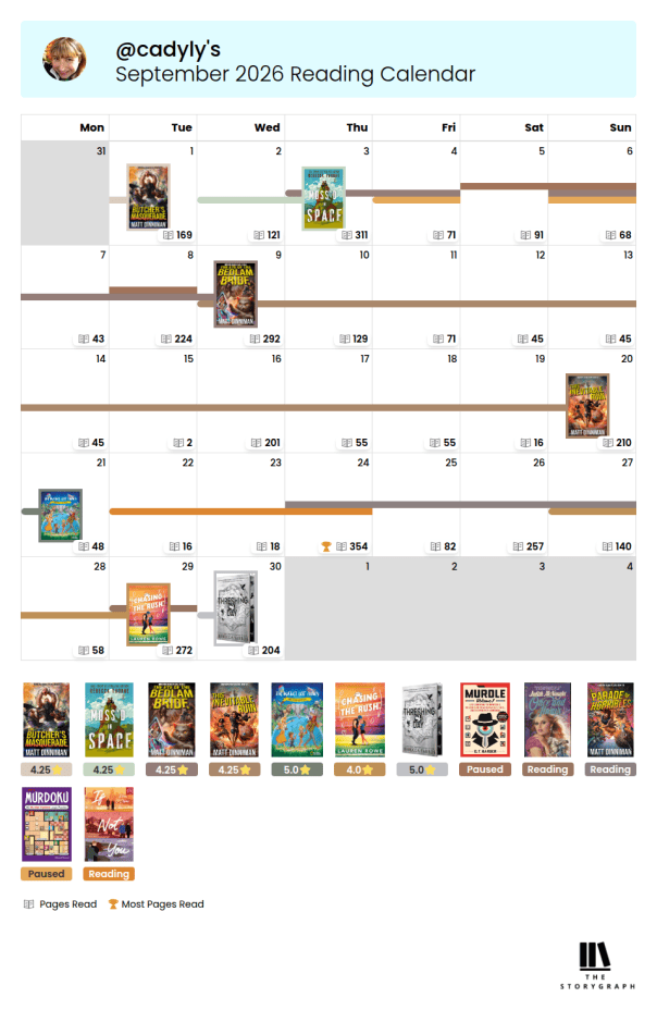 StoryGraph Wrap-Up Calendar